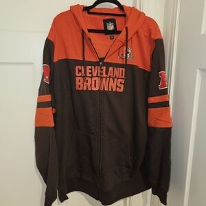 Mens G-III Cleveland Browns zip up hoodie size 3XL